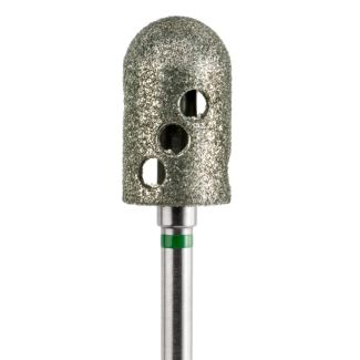 Fraise podologie diamantée creuse pour hyperkératose DT6880 gros grains verts 080. Acurata