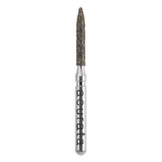 Fraise flamme A862 diamant grain moyen 012, mandrin court. Acurata
