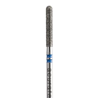 Fraise diamantée A881Z cylindre rond 0° spécial retouche Zircone grain moyen 017, tige FG 314. Acurata