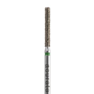 Fraise cylindrique diamantée A6837LKR gros grain bague verte 014. Acurata