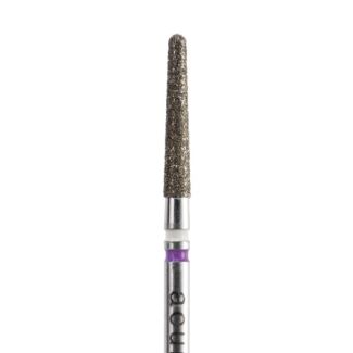Fraise 2 diamants A850ZK retouche zircone et disilicate lithium grain fin/moyen 018, tige FG 314. Acurata