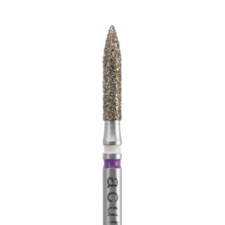 Fraise 2 diamants A862ZK retouche zircone et disilicate lithium grain fin/moyen 014, tige FG 314. Acurata