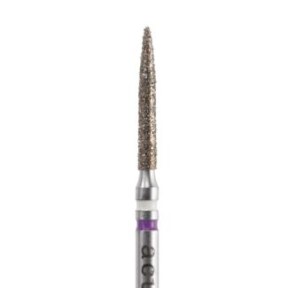Fraise 2 diamants A863ZK retouche zircone et disilicate lithium grain fin/moyen 012, tige FG 314. Acurata