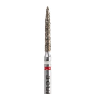 Fraise diamantée A863FZ finition zircone et disilicate lithium grain fin 012, tige FG 314. Acurata