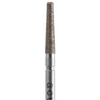 Fraise épaulement arrondi A847KR diamant grain moyen 016. Acurata