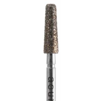 Fraise épaulement arrondi A847KR diamant grain moyen 025. Acurata