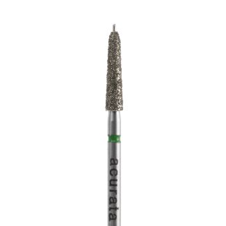 Fraise conique ogival pointe guide A6879KP diamant bague verte 021. Acurata