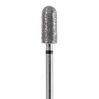 Fraise diamant masse A75881 cylindrique arrondie, trés gros grain bague noire, 050. Acurata