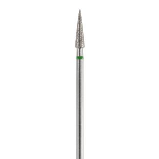 Fraise diamant masse A76859 forme pointe, gros grain bague verte 031. Acurata