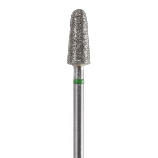 Fraise diamant masse A76850 forme pointe, gros grain bague verte 050. Acurata