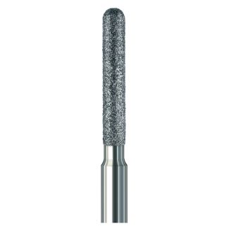 Fraise cylindrique arrondie diamant 842R laboratoire grains moyens 021