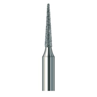 Fraise conique pointue diamant 858EF laboratoire bague rouge 014