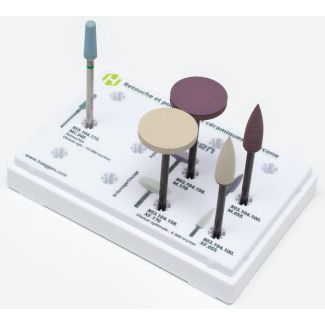 Coffret retouches d'éléments prothétiques céramiques et zircone. Haeggen