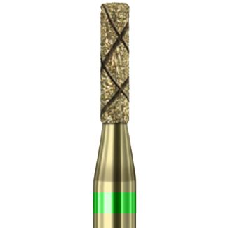 Fraise cylindrique 6835KR COOL DIAMANT vert CD21G. Busch