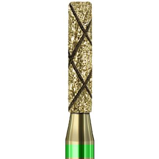 Fraise cylindrique 6836KR COOL DIAMANT vert CD24G. Busch