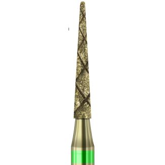 Fraise cônique pointue 6858 COOL DIAMANT vert CD54G 014. Busch