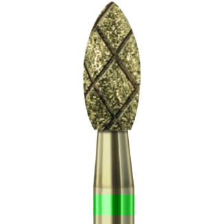 Fraise flamme 6368 COOL DIAMANT bague verte CD61G 023. Busch