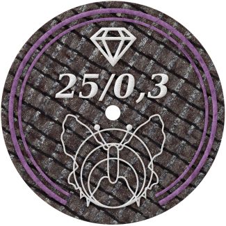 Disques renforcés diamantés pour céramique et ZrO fin 250 x 0.3 mm