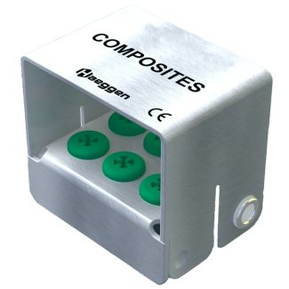 Porte-fraises "Composites" A35H inoxydable, 6 emplacements turbine ou contre-angle. Haeggen