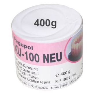 Pâte à polir KU-100, pour le polissage des résines prothètiques, 400g. Feguramed