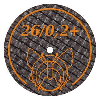 Disque à séparer ultra fin renforcé pour acier, alliages CrCo et métaux précieux 26 X 0.2 mm