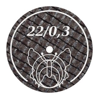 Disque à séparer ultra fin renforcé pour acier, alliages CrCo et métaux précieux 22 X 0.3 mm
