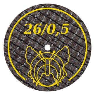 Disque à séparer ultra fin renforcé pour acier, alliages CrCo et métaux précieux 26 X 0.5 mm