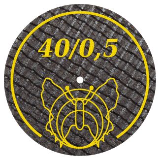 Disque à séparer ultra fin renforcé pour acier, alliages CrCo et métaux précieux 40 X 0.5 mm