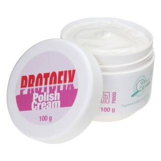 Pâte à polir PROTOFIX, emulsion pour le brillantage des résines prothètiques, 100g. Feguramed
