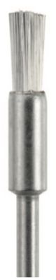 Brosse pinceau acier inox pour métaux précieux et chrome cobalt 4 mm x 10 mm. Acurata