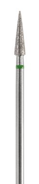 Fraise diamant masse A76859 forme pointe, gros grain bague verte 031. Acurata