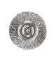 Brossette de polissage fil d'acier montée pour pré-polissage et lissage des alliages métalliques, diamètre 210. Acurata