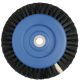 Brosse en soie de Tchong King noire pour tour avec centre en plastique, 2 rangs, 70 mm. Hatho