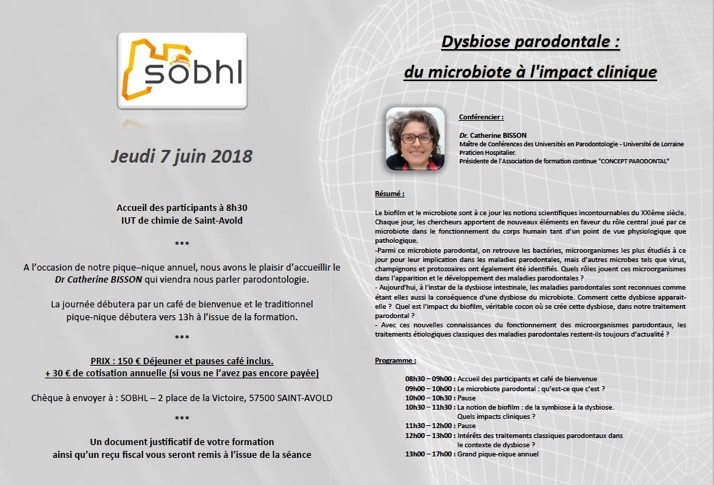 Programme SOBHL du 7/6/2018 programme SOBHL